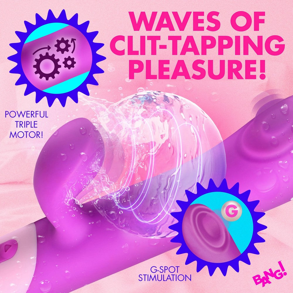 Bang! Clit Tapping Pulsing Rabbit Vibrator