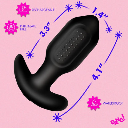 The Bang! Vibrating Silicone Butt Plug