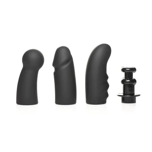 LoveBotz Bucking Saddle ride-on thrusting and vibrating sex machine with interchangeable attachments