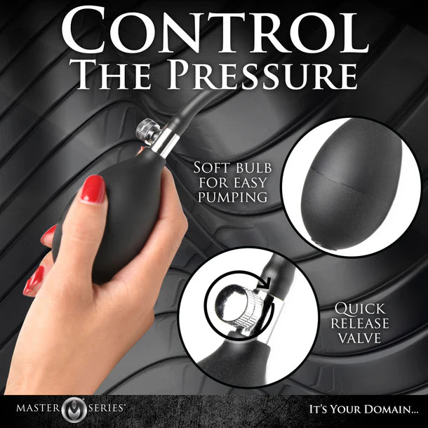 Ass Puffer Nubbed Inflatable Silicone Plug