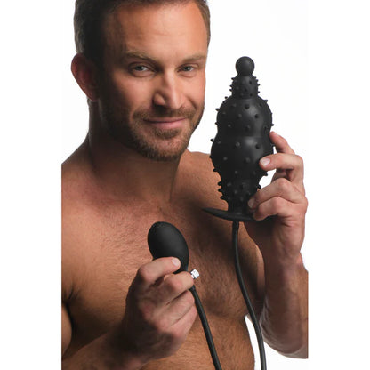 Ass Puffer Nubbed Inflatable Silicone Plug