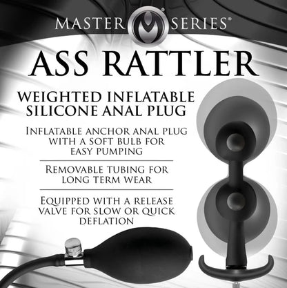 Master Series Ass Rattler Inflatable Plug