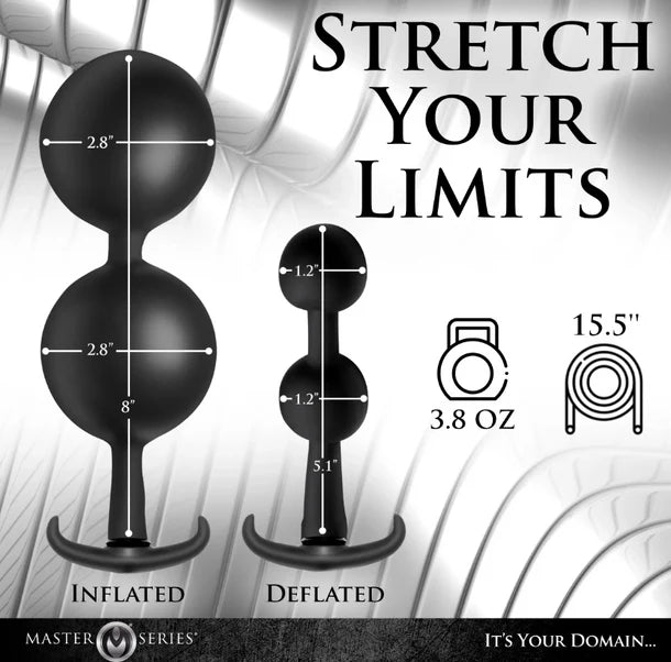 Master Series Ass Rattler Inflatable Plug