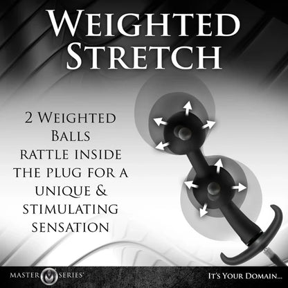 Master Series Ass Rattler Inflatable Plug