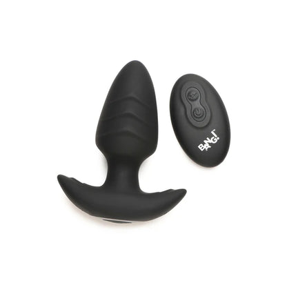 Rotating & Vibrating Silicone Anal Plug w/ Remote