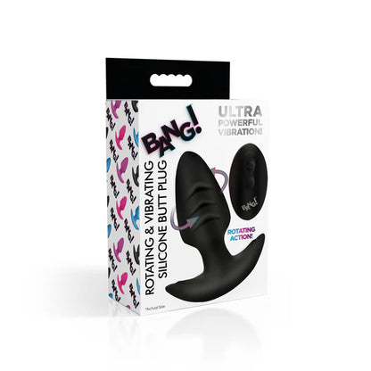 Rotating & Vibrating Silicone Anal Plug w/ Remote
