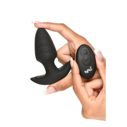 Rotating & Vibrating Silicone Plug With Remote Control