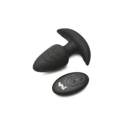Rotating & Vibrating Silicone Plug With Remote Control