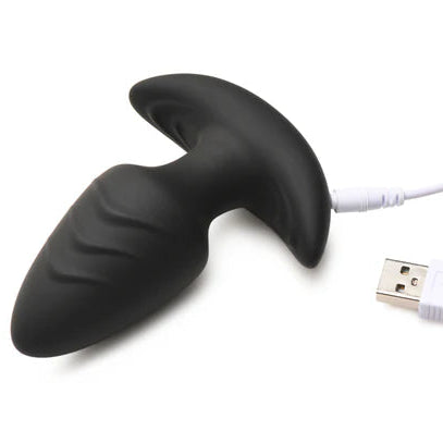 Rotating & Vibrating Silicone Anal Plug w/ Remote