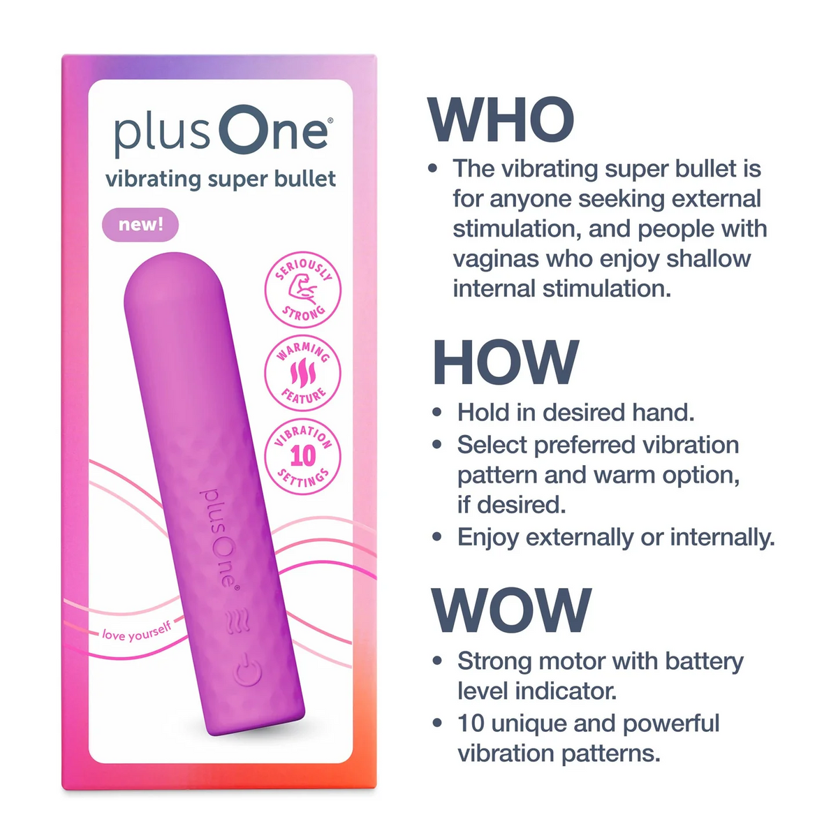 PlusOne Super Bullet Vibrator