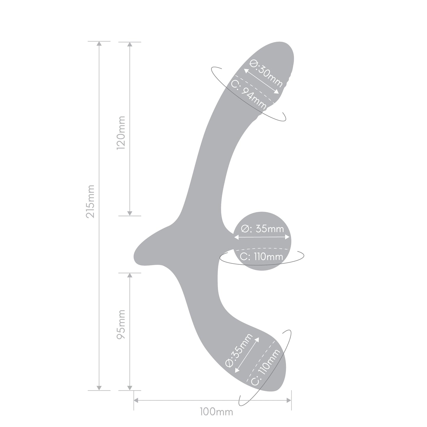Together Double Tap Rechargeable Dual-Ended Vibrator