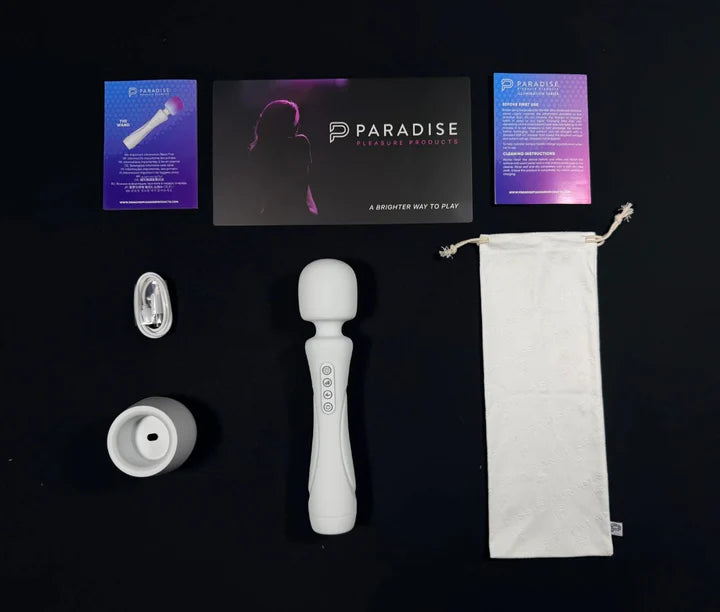 Illumination Wand app-controlled RGB wand vibrator with silicone body