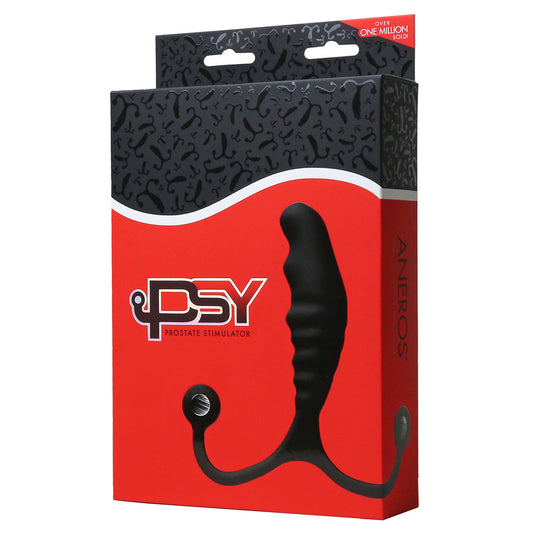 Aneros PSY prostate massager with curved silicone-coated body
