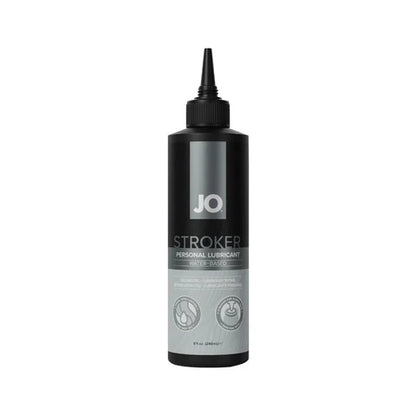 Bottle of JO Stroker personal lubricant on a white background