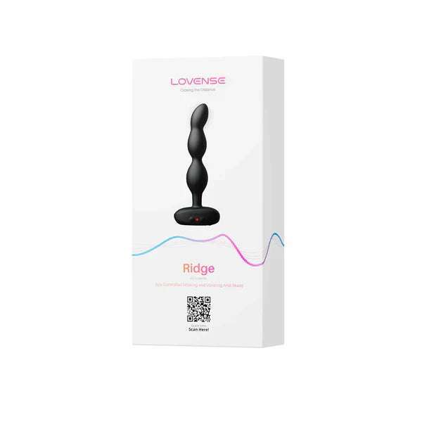 Lovense Ridge app-controlled rotating and vibrating anal beads made from body-safe materials