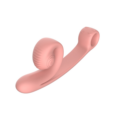 SVibe Snail CURVE Dual-Stimulation Vibrator -  Peachy Pink