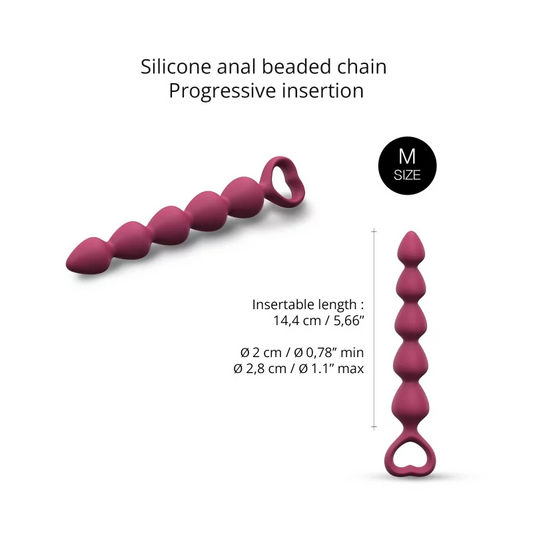 Love To Love Bing Bang Anal Plug - Medium - PLUM STAR
