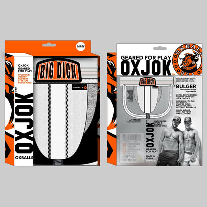Oxballs Oxjok Big Dick Bulger Jockstrap – White Snow