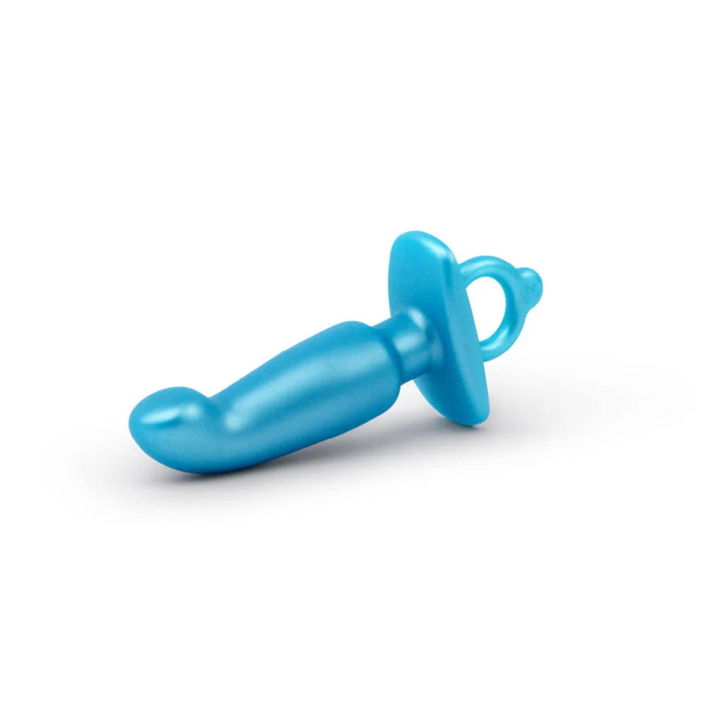 b-Vibe Hither Plug – Silicone Angled Prostate Plug with Finger Ring