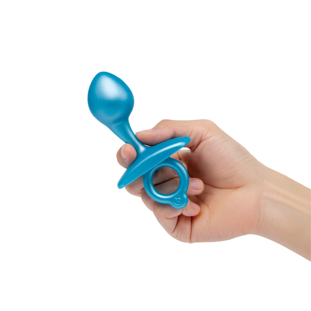 b-Vibe Bulb Plug – Angled Silicone Prostate Plug with Finger Ring