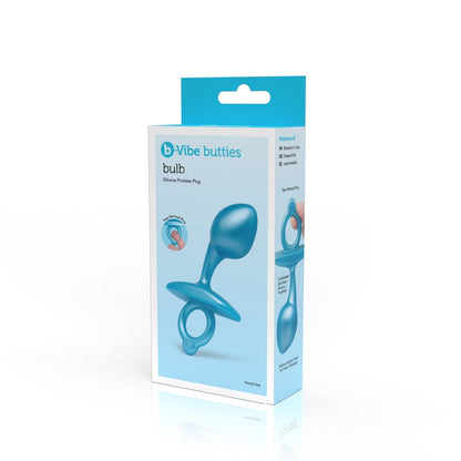 b-Vibe Bulb Plug – Angled Silicone Prostate Plug with Finger Ring