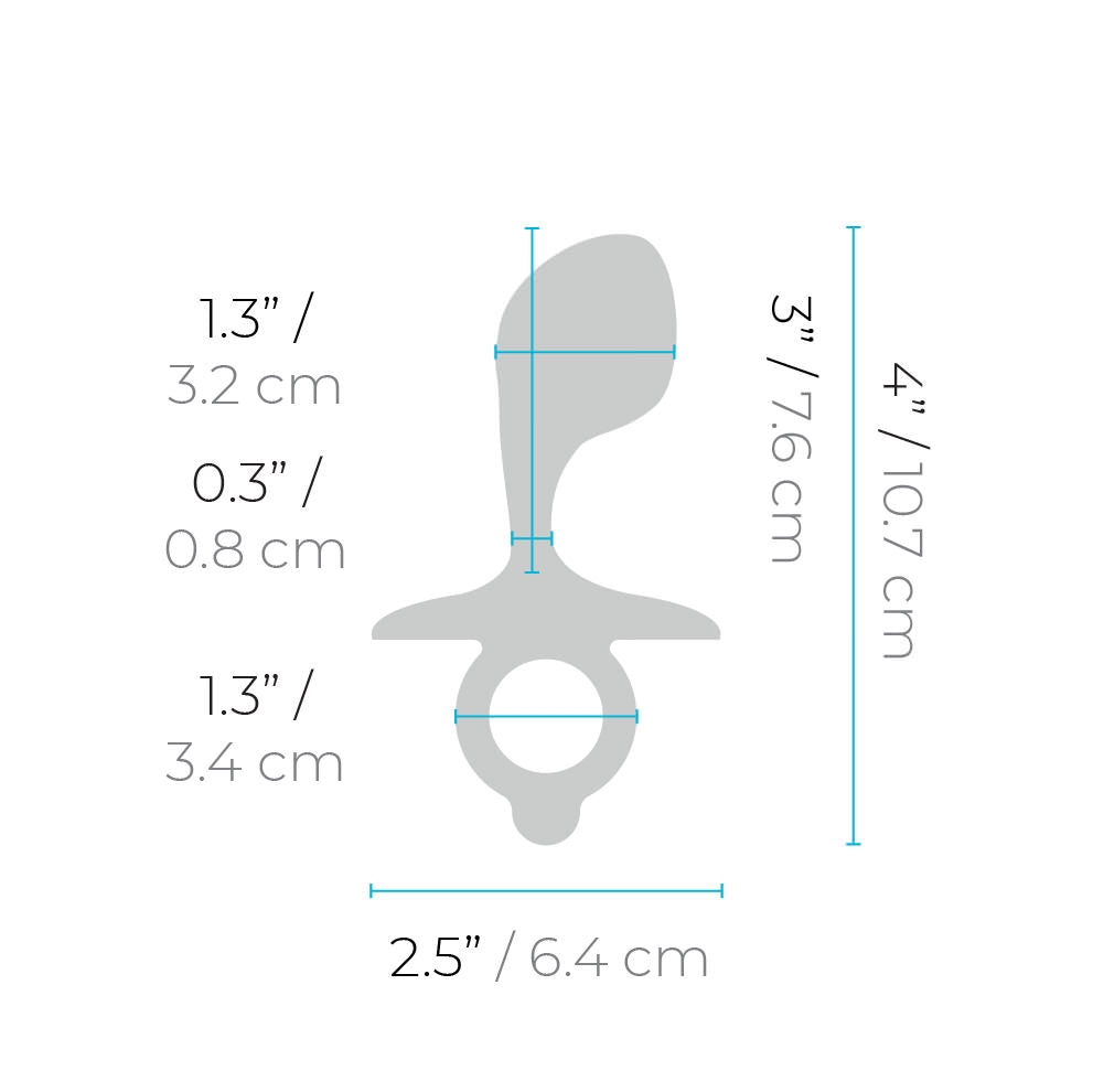 b-Vibe Bulb Plug – Angled Silicone Prostate Plug with Finger Ring