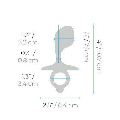b-Vibe Bulb Plug – Angled Silicone Prostate Plug with Finger Ring