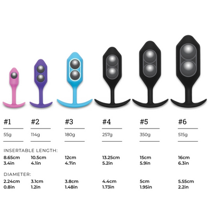 b-Vibe Snug Plug 4 Weighted Butt Plug