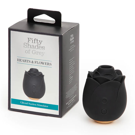 Fifty Shades of Grey Hearts & Flowers clitoral vibrator with elegant branded design