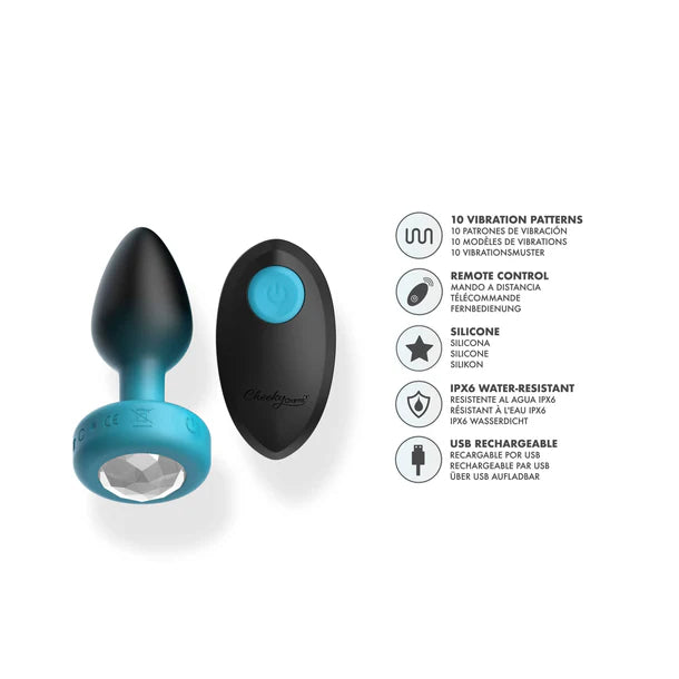 Cheeky Charms Eluxe Vibrating Plug With Remote