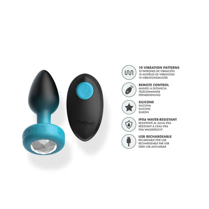 Cheeky Charms Eluxe Vibrating Plug With Remote
