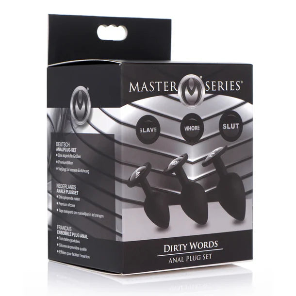 MS Dirty Words Anal Plug Set
