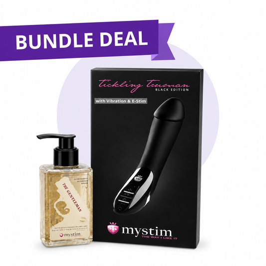 Mystim Tickling Truman + Goldfather Conductivity Enhancer Value Bundle