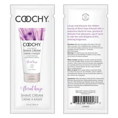 Coochy Shave Cream – Floral Haze - Travel Size 0.5oz / 15mL - 10 Packs