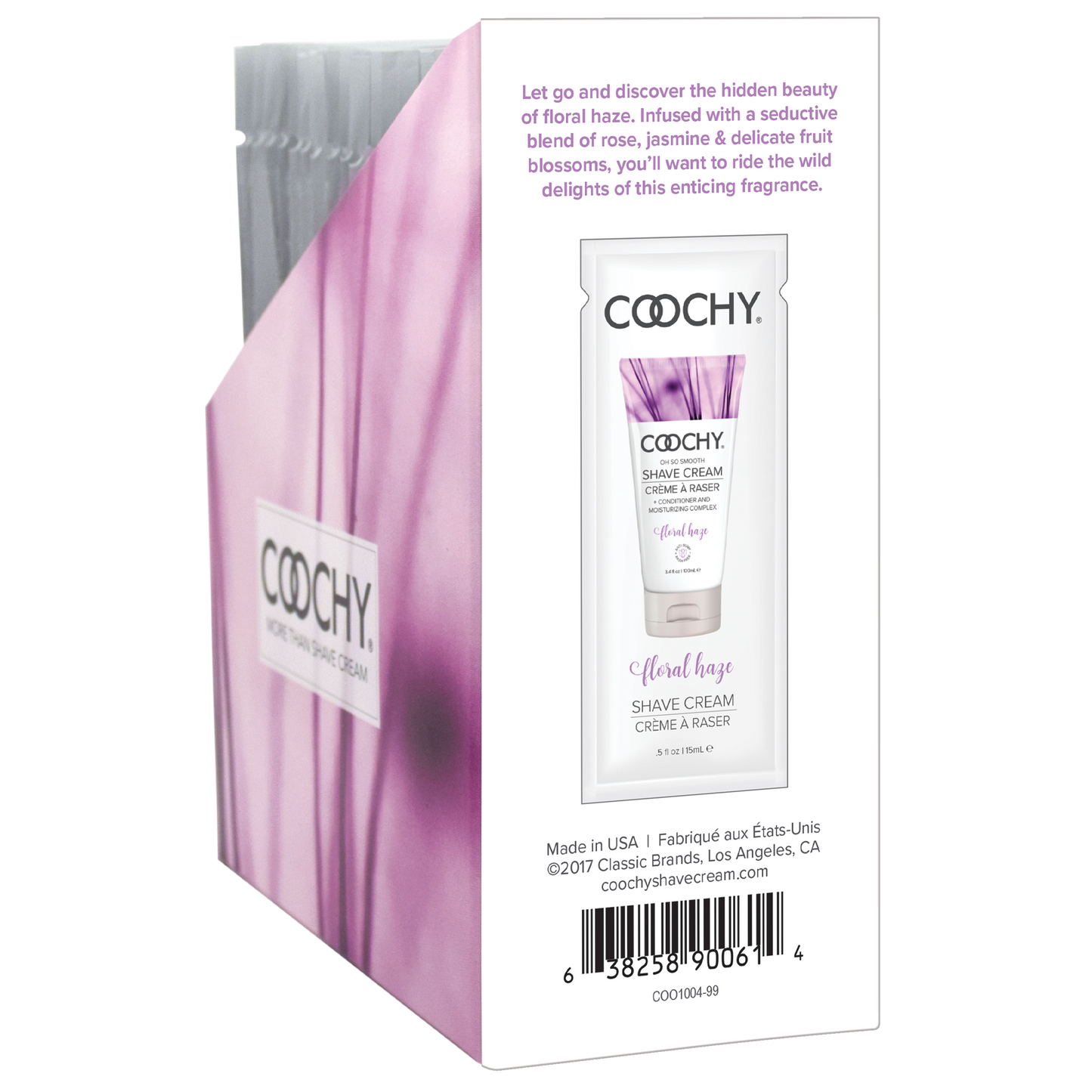 Coochy Shave Cream Floral Haze 24pc – 15ml Travel Shave Cream