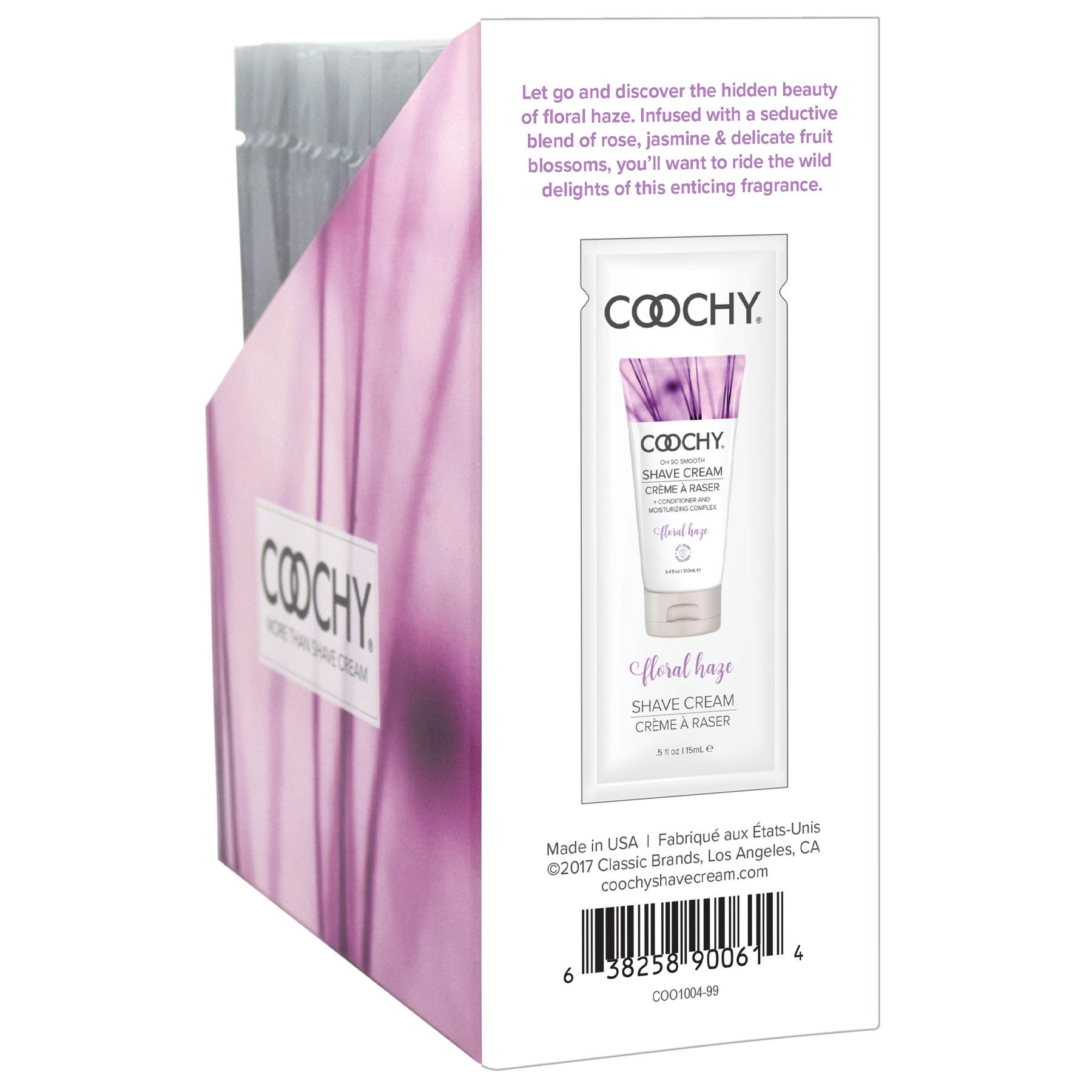 Coochy Shave Cream Floral Haze 24pc – 15ml Travel Shave Cream