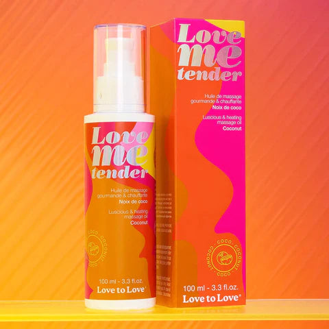 LOVE TO LOVE Love Me Tender Massage Oil – Warming Flavored Oil