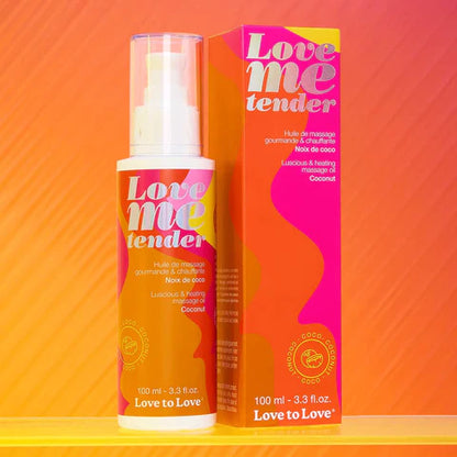 LOVE TO LOVE Love Me Tender Massage Oil – Warming Flavored Oil