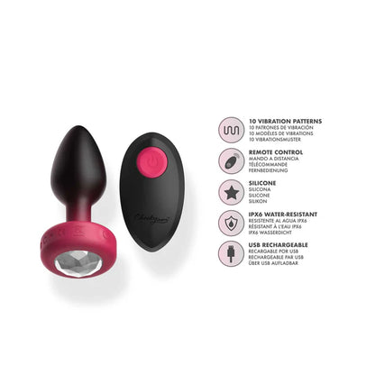 Cheeky Charms Eluxe Vibrating Plug With Remote