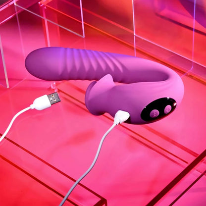 Evolved Deep Ecstasy Thrusting & Rotating Clitoral Vibrator