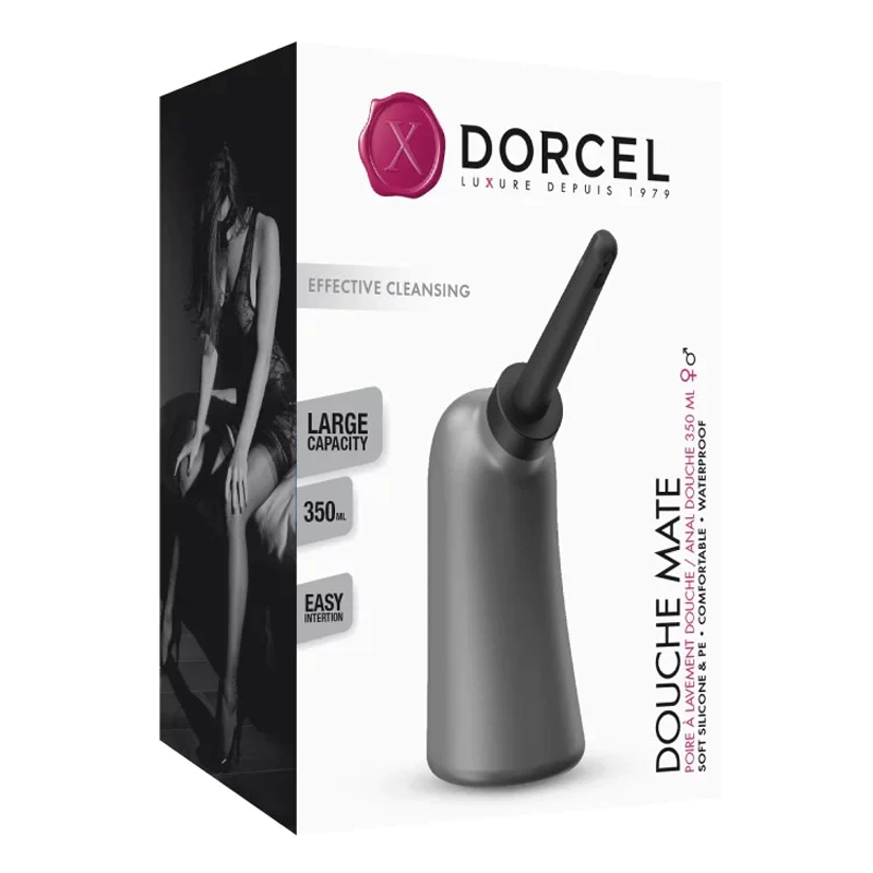 Dorcel Douche Mate anal douche enema bulb intimate hygiene body-safe tapered nozzle
