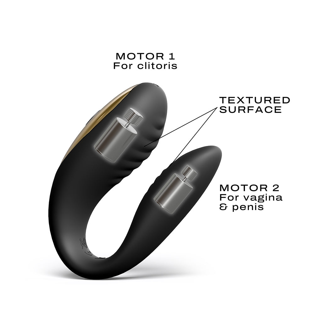 Dorcel Perfect Lover dual motor vibrator with remote control