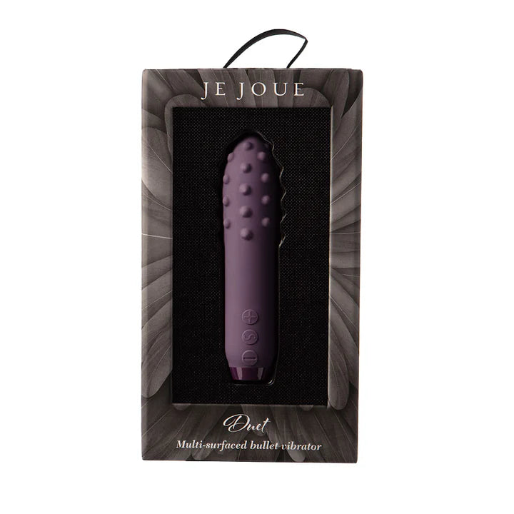 Je Joue Duet Bullet Vibrator – Compact dual-surfaced bullet with rounded pleasure points and smooth side for external stimulation


