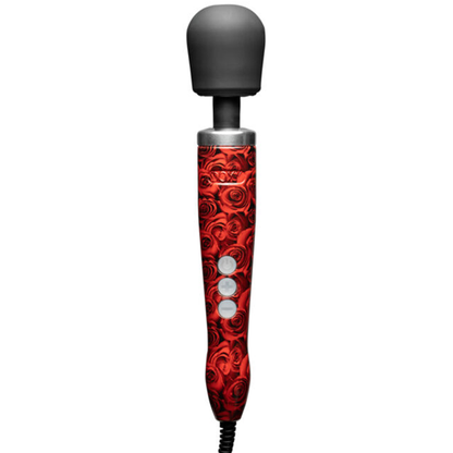 DOXY Die Cast Wand – Roses Edition luxury rose-pattern vibrator with floral finish