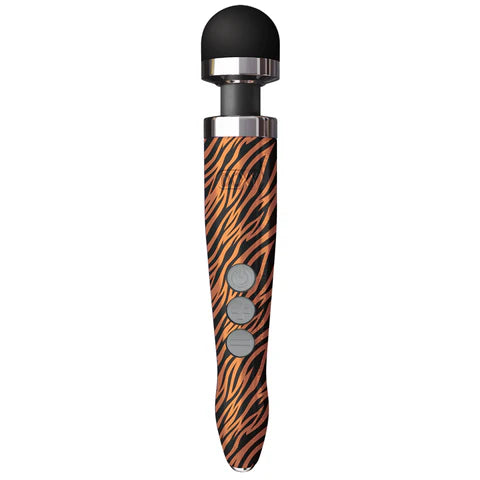 DOXY Die Cast 3R rechargeable compact wand vibrator with silicone head and travel lock