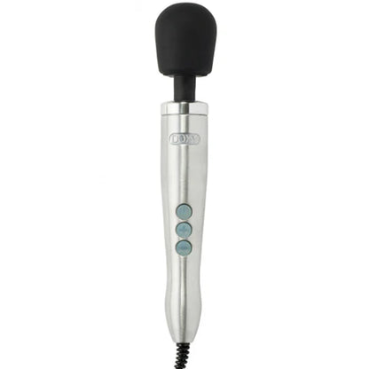 Doxy Die Cast Wand Massager – powerful metal-body wand vibrator in brushed finish