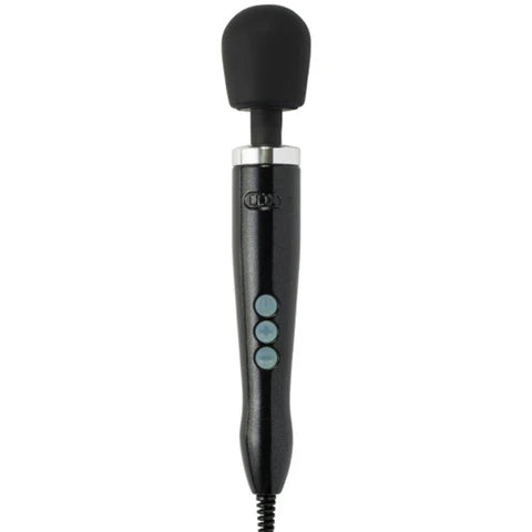 Doxy Die Cast Wand Massager – powerful metal-body wand vibrator in brushed finish