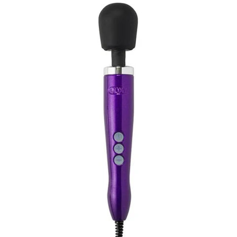 Doxy Die Cast Wand Massager – powerful metal-body wand vibrator in brushed finish