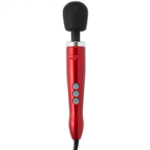 Doxy Die Cast Wand Massager – powerful metal-body wand vibrator in brushed finish
