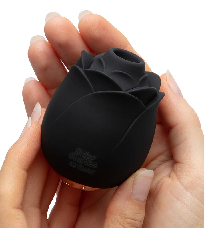 Fifty Shades of Grey Hearts & Flowers clitoral vibrator with elegant branded design
